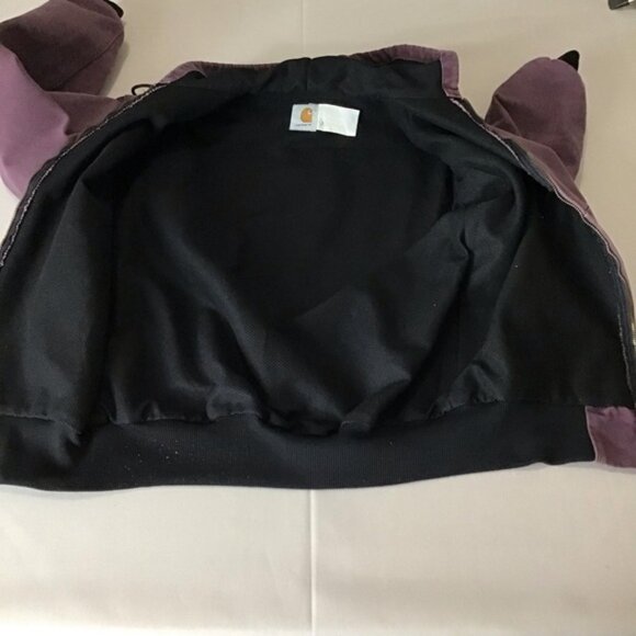 Carhartt Distressed Plum Hooded Jacket - Picture 6 of 13